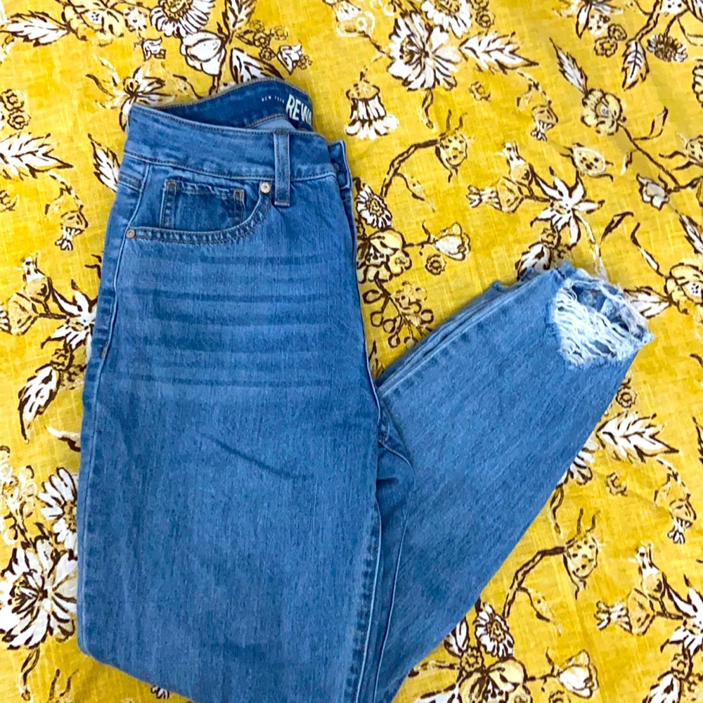 Rewash high rise vintage reunion jeans